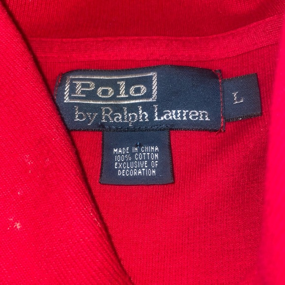 Ralph Lauren Men's Bright Red Polo Shirt - Picture 2 of 4